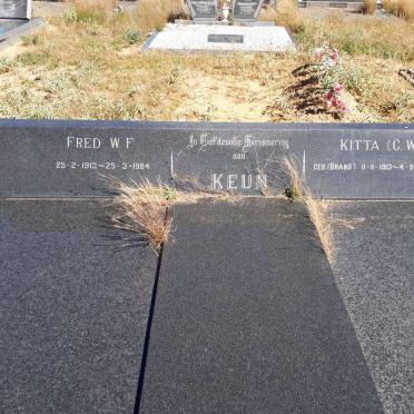 KEUN W.F. 1913-1984 &amp; C.W.M. BRAND 1913-1987