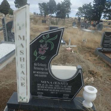 MASHEANE Mina nee ESAU 1961-2007