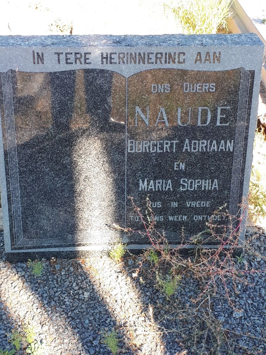 NAUDE Burgert Adriaan &amp; Maria Sophia