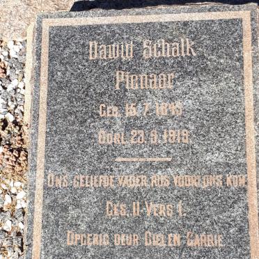PIENAAR Dawid Schalk 1843-1919