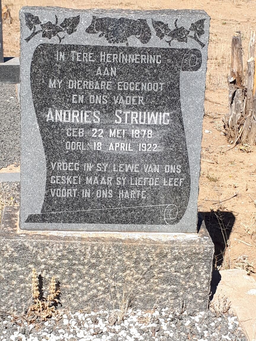 STRUWIG Andries 1878-1922