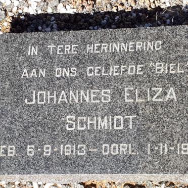 SCHMIDT Johannes Eliza 1913-1974
