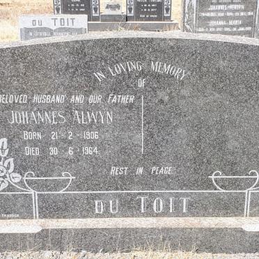 TOIT Johannes Alwyn, du 1906-1964