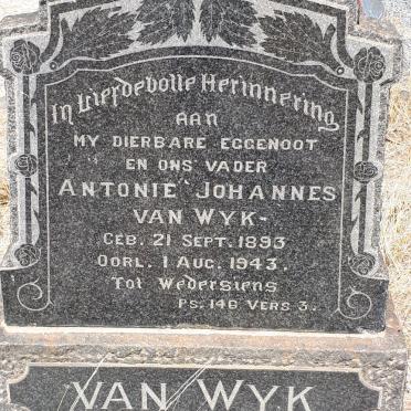 WYK Antonie Johannes, van 1893-1943