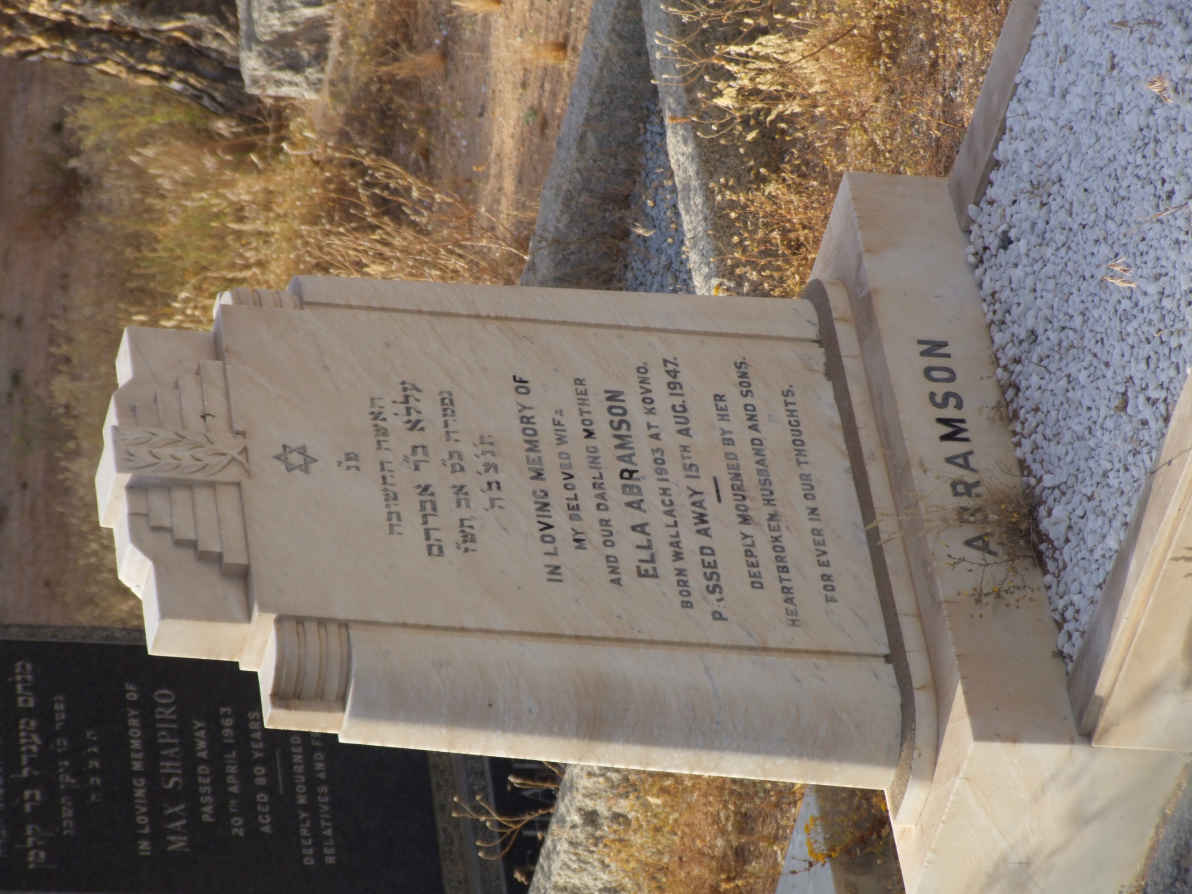 ABRAMSON Ella nee WALLACH -1947