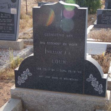 LOUW William J.A. 1904-1969
