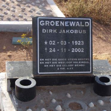 GROENEWALD Dirk Jakobus 1923-2002