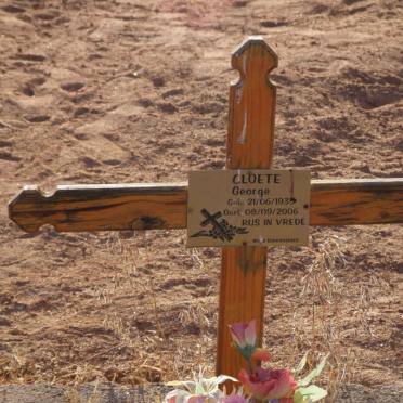 CLOETE George 1935-2006