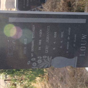 LOUW Gert Johannes 1898-1970