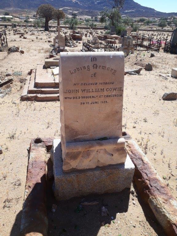 COWIE John William -1928