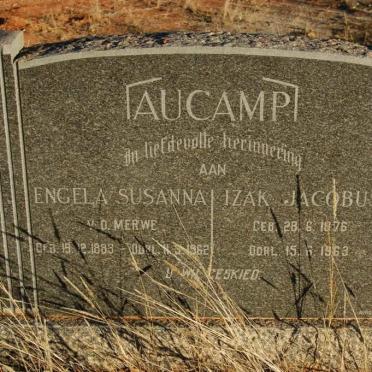 AUCAMP Izak Jacobus 1876-1963 7 Engela Susanna V.D. MERWE 1883-1962