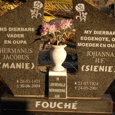 FOUCHE Hermanus Jacobus 1923-2004 &amp; Johanna H.F. 1924-2001