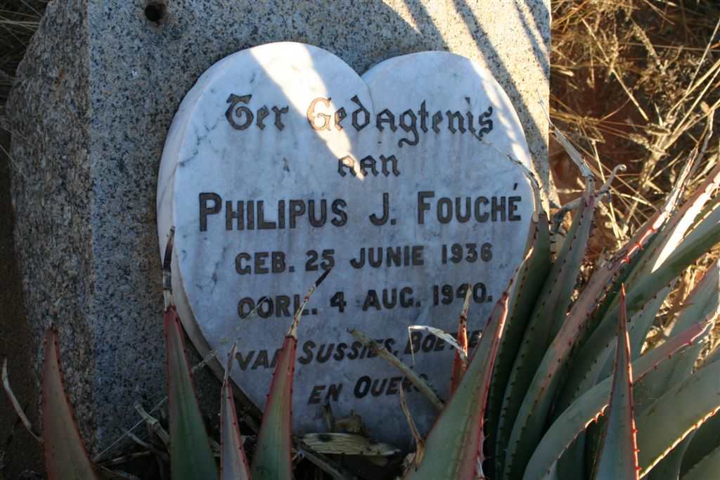 FOUCHE Philipus J. 1936-1940