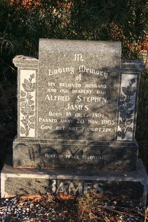 JAMES Alfred Stephen 1891-1965