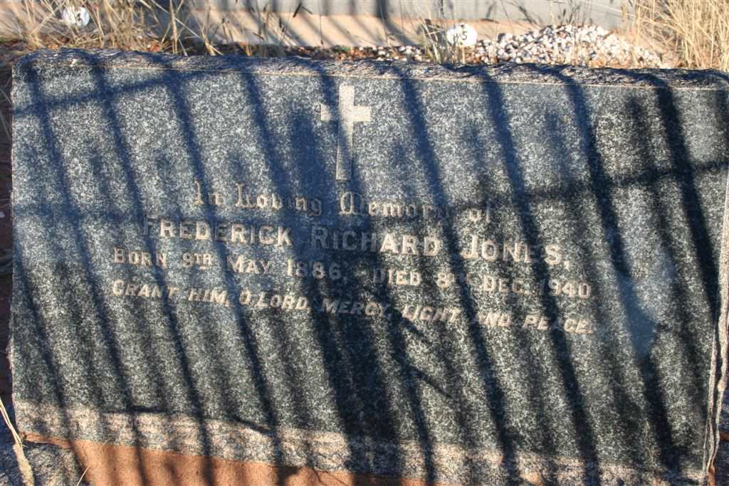 JONES Frederick Richard 1886-1940