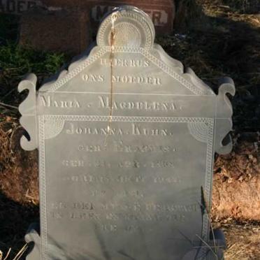 KUHN Maria Magdalena Johanna nee ERASMUS 1868-1942