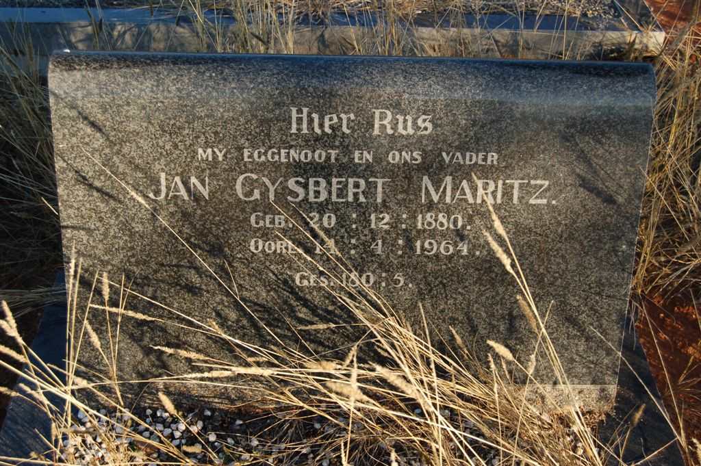 MARITZ Jan Gysbert 1880-1964