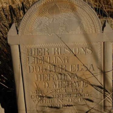 MERWE Elsa Hermina, v.d. 1931-1949