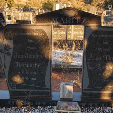 MARITZ Jan Johannes Bernardus 1925-1989 &amp; Anna Maria LOMBAARD 1923-1987