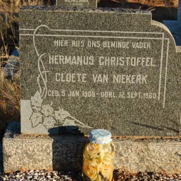 NIEKERK Hermanus Christoffel Cloete, van 1908-1960