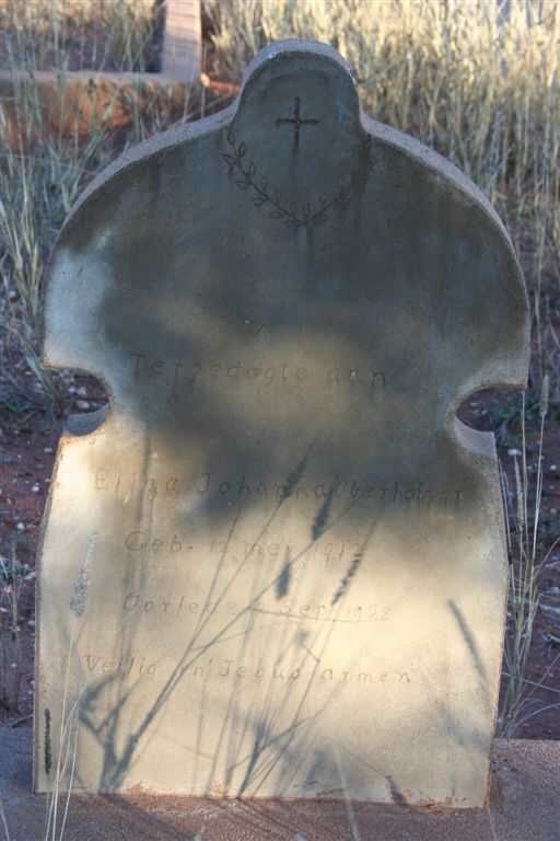 OBERHOLZER Eliza Johanna 1912-1928