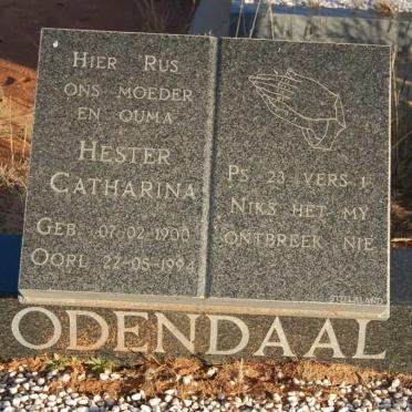 ODENDAAL Hester Catharina 1900-1994