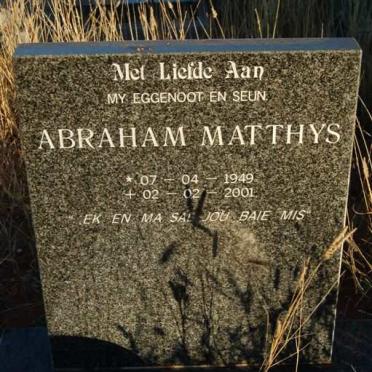 PIETERSE Abraham Matthys 1949-2001
