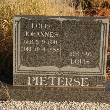PIETERSE Louis Johannes 1941-1988