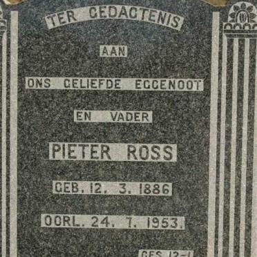 ROSS Pieter 1886-1953