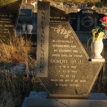 RENSBURG Ockert J., Janse van 1922-1993