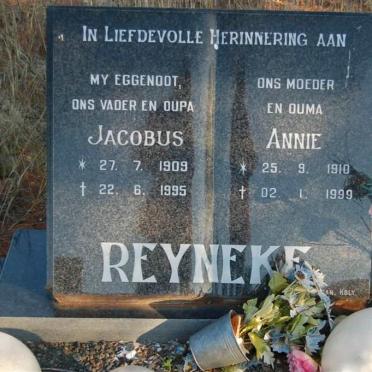 REYNEKE Jacobus 1909-1995 &amp; Annie 1910-1999