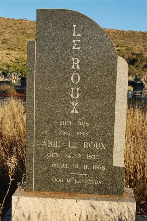 ROUX Abie. le 1930-1958