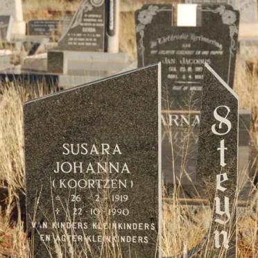 STEYN Susara Johanna nee KOORTZEN 1919-1990