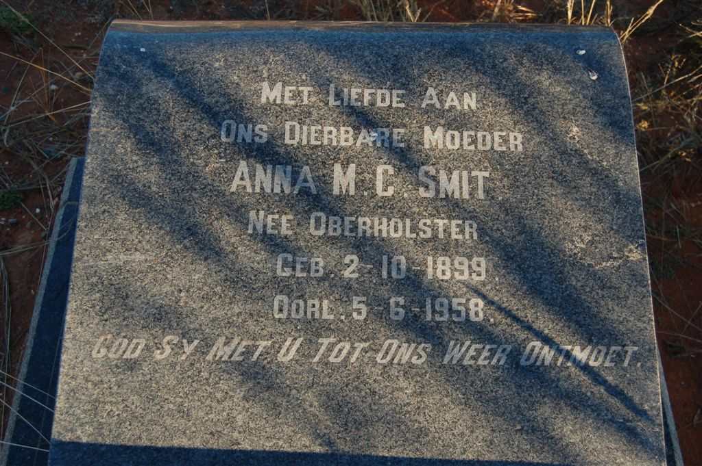 SMIT Anna M.C. nee OBERHOLSTER 1899-1958