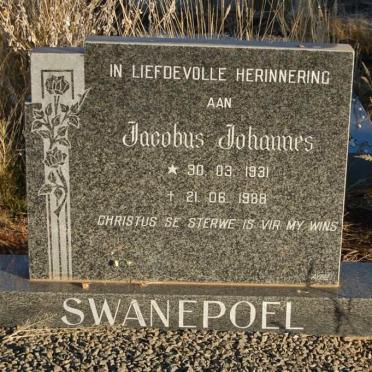 SWANEPOEL Jacobus Johannes 1931-1988