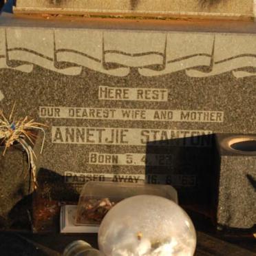 STANTON Annetjie 1929-1965