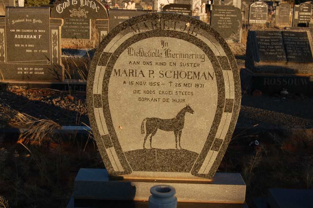SCHOEMAN Maria P. 1955-1971