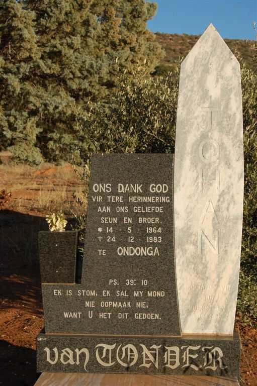 TONDER Johan, van 1964-1983