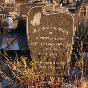 WYK Josef Johannes Christiaan, van 1934-1983