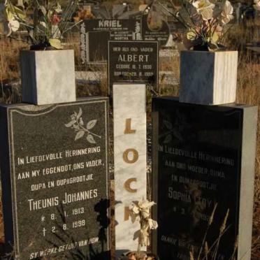 ? LOC? Theunis Johannes 1913-1998 &amp; Sophia 19??-