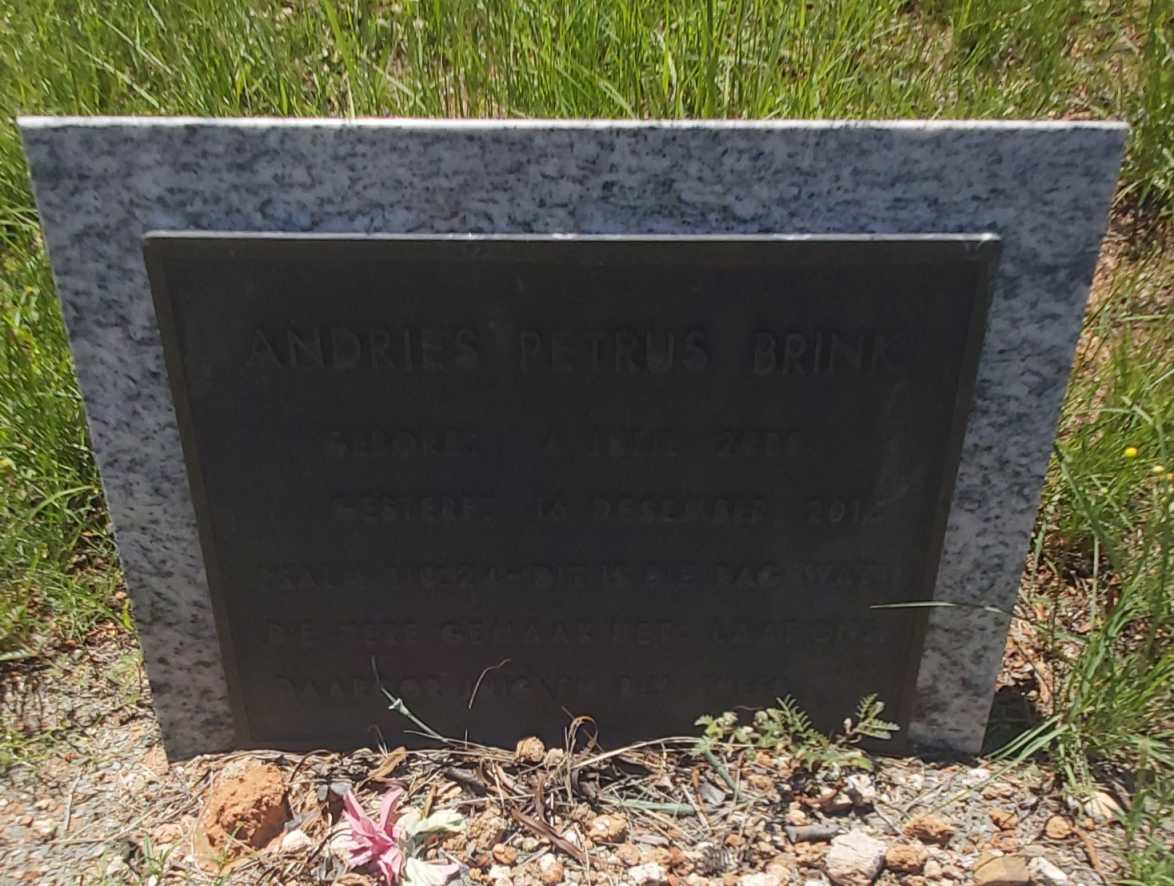 BRINK Andries Petrus 200?-2018