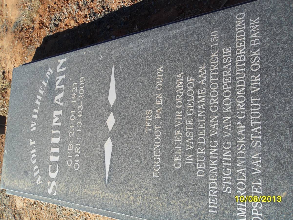 SCHUMANN Adolf Wilhelm 1921-2009