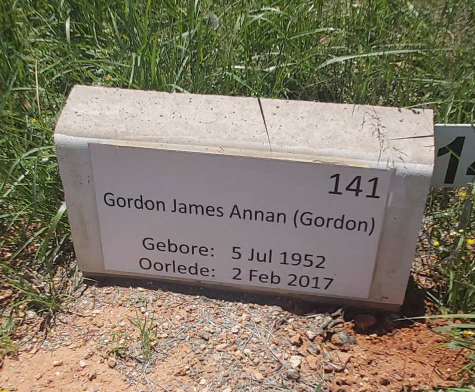 ANNAN Gordon James 1952-2017