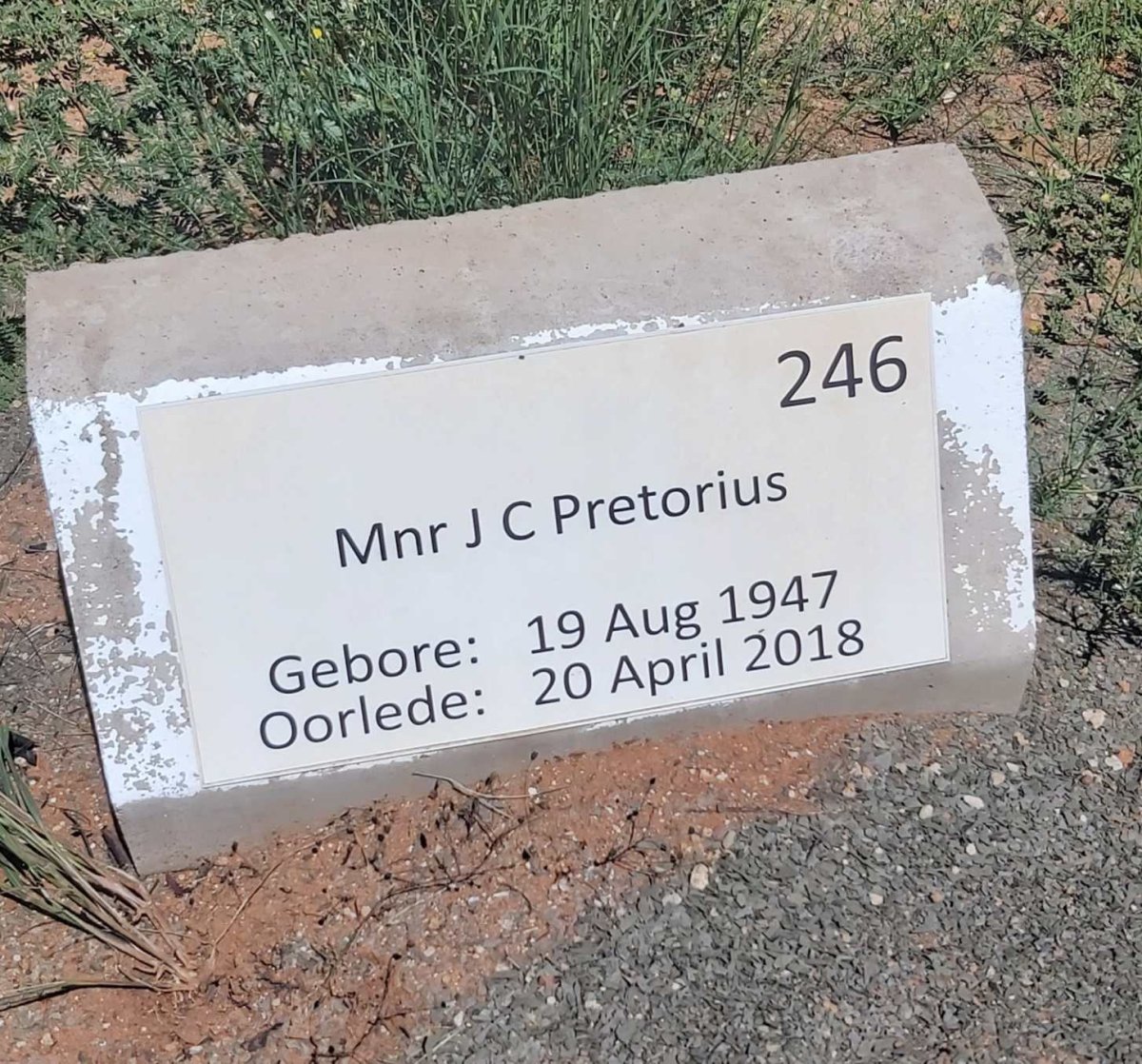 PRETORIUS J.C. 1947-2018