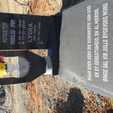 POTGIETER Prinsloo 1940-2009 &amp; Lydia HUMAN 1940-