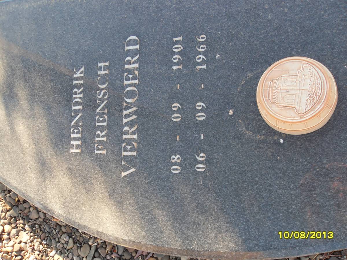 VERWOERD Hendrik Frensch 1901-1966