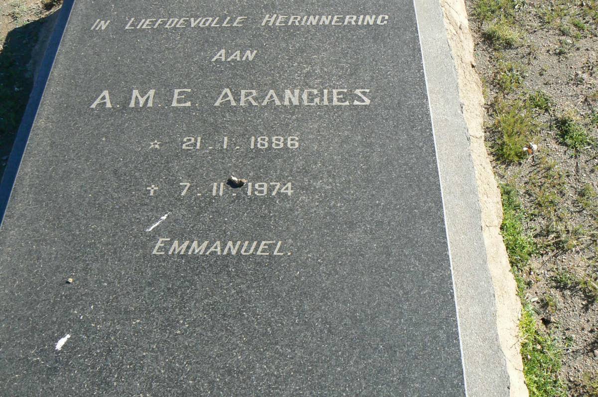 ARANGIES A.M.E. 1886-1974