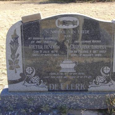 CLERK Pieter Hendrik, de 1876-1957 &amp; Catharina Adriana DU PLESSIS 1882-1960