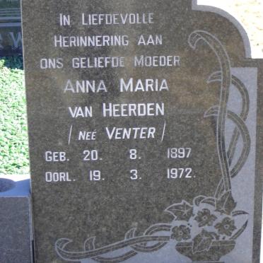 HEERDEN Anna Maria, van nee VENTER 1897-1972