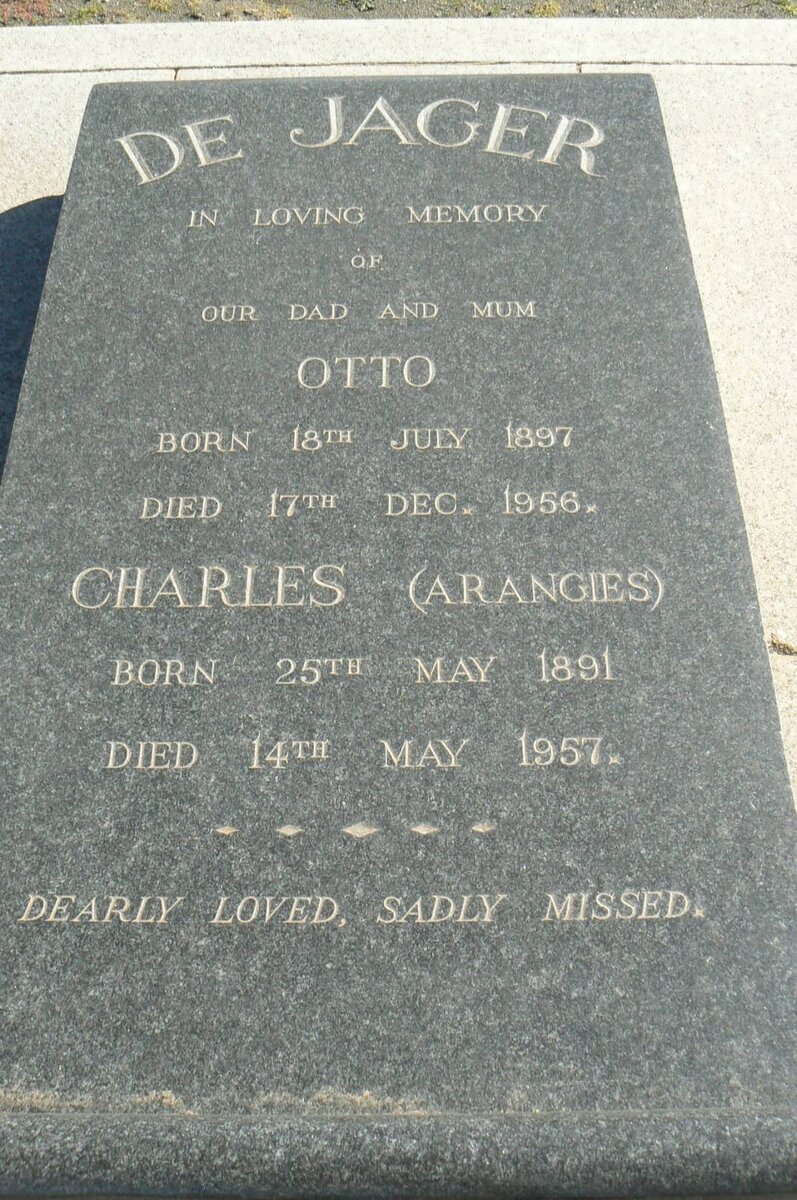 JAGER Otto, de 1897-1956 &amp; Charles ARANGIES 1891-1957